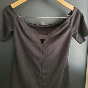 Victoria Secret Black Structured Top